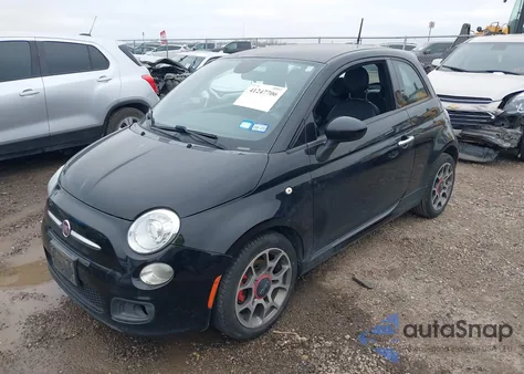 2015 Fiat 500 Sport z USA, uszkodzony, nr VIN 3C3CFFBR1FT753692